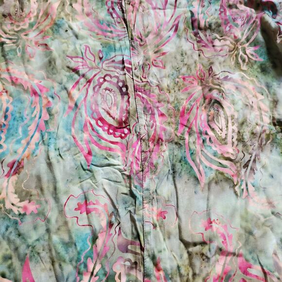 Soft Surroundings Tunic Top Womens Large Boho Asymmetrical Art Fairycore Whimsy - Picture 6 of 7